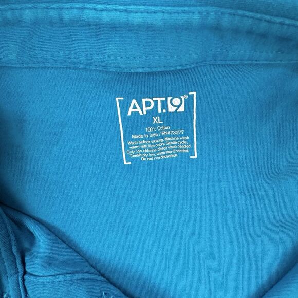 APT 9 Set of 2 Men's Short Sleeve Blue Pink Colored Polo Shirt Size XL Cotton - Picture 3 of 7